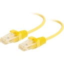 C2G 10ft Cat6 Snagless Unshielded (UTP) Slim Ethernet Network Patch Cable - Yellow