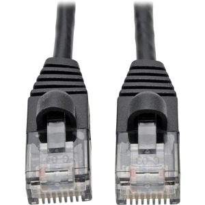 [N261-S02-BK/NEW] Tripp Lite Cat6a Gigabit Snagless Molded Slim UTP Patch Cable M/M Black 2ft 2'