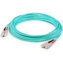 AddOn 2m SC (Male) to SC (Male) Aqua OM3 Duplex Fiber OFNR (Riser-Rated) Patch Cable