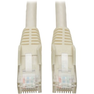 [N201-050-WH/NEW] Tripp Lite 50ft Cat6 Gigabit Snagless Molded Patch Cable RJ45 M/M White 50'