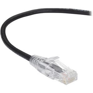 [C6APC28-BK-12/NEW] Black Box CAT6A UTP Slim-Net Patch Cable, 28AWG, 500-MHz, PVC