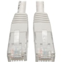 Tripp Lite Cat6 Cat5e Gigabit Molded Patch Cable RJ45 M/M 550MHz White 1ft 1'