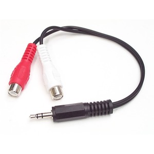 [MUMFRCA/NEW] StarTech.com 6in Stereo Audio Cable - 3.5mm Male to 2x RCA Female