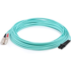 [ADD-SC-MTRJ-7M5OM3/NEW] AddOn 7m MT-RJ (Male) to SC (Male) Aqua OM3 Duplex Fiber OFNR (Riser-Rated) Patch Cable