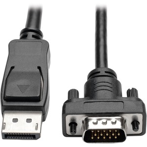 [P581-010-VGA/NEW] Tripp Lite 10ft DisplayPort to VGA Cable / DP to VGA Adpater Latches to HD15 M/M