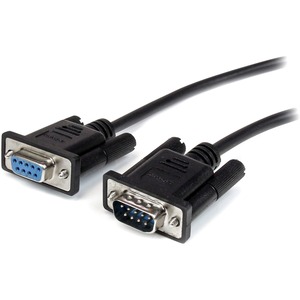 [MXT1002MBK/NEW] StarTech.com 2m Black Straight Through DB9 RS232 Serial Cable - M/F