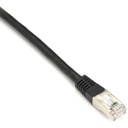 Black Box Cat6 250-MHz Shielded, Stranded Cable SSTP (PIMF), PVC, Black, 3-ft. (0.9-m)