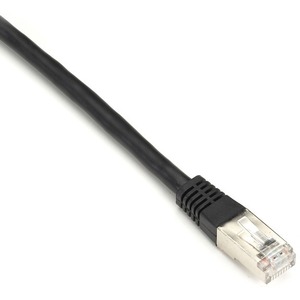 [EVNSL0272BK-0003/NEW] Black Box Cat6 250-MHz Shielded, Stranded Cable SSTP (PIMF), PVC, Black, 3-ft. (0.9-m)