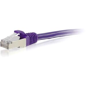 [00902/NEW] C2G-6ft Cat6 Snagless Shielded (STP) Network Patch Cable - Purple