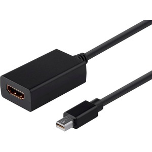 [12742/NEW] Monoprice Mini DisplayPort 1.1 to HDMI Adapter with Audio Support, Black