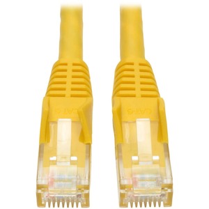 [N201-001-YW/NEW] Tripp Lite 1ft Cat6 Gigabit Snagless Molded Patch Cable RJ45 M/M Yellow 1'