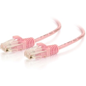 [01194/NEW] C2G 10ft Cat6 Snagless Unshielded (UTP) Slim Ethernet Network Patch Cable - Pink