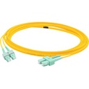 AddOn 5m ASC (Male) to ASC (Male) Yellow OS1 Duplex Fiber OFNR (Riser-Rated) Patch Cable