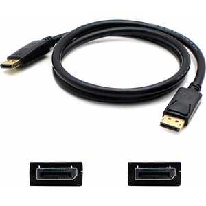 [DISPLAYPORT3F/NEW] AddOn 3ft DisplayPort Male to Male Black Cable