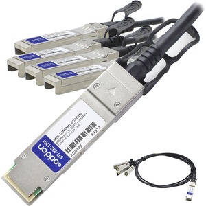 [ADD-QINSMU-PDAC3M/NEW] AddOn Intel X4DACBL3 to Multiple OEM Compatible TAA Compliant 40GBase-CU QSFP+ to 4xSFP+ Direct Attach Cable (Passive Twinax, 3m)