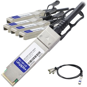 [QFX-QSFP-DACBO-3MAO/NEW] AddOn Juniper Networks QFX-QSFP-DACBO-3M Compatible TAA Compliant 40GBase-CU QSFP+ to 4xSFP+ Direct Attach Cable (Passive Twinax, 3m)