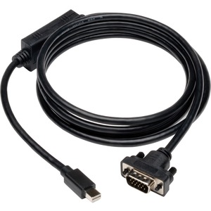 [P586-006-VGA-V2/NEW] Tripp Lite 6ft Mini DisplayPort to VGA Adapter Active Converter mDP to VGA 1920 x 1200 DPort 1.2 M/M