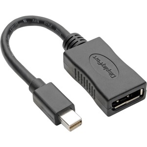 [P139-06N-DP4K6B/NEW] Mini DisplayPort to DisplayPort Adapter Converter 4K @ 60Hz mDP to DP 6in