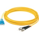 AddOn 30m ST (Male) to ST (Male) Yellow OS1 Duplex Fiber OFNR (Riser-Rated) Patch Cable