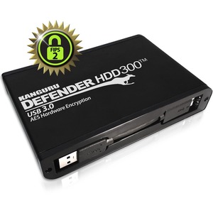 [KDH3B-300F-4T/NEW] Defender HDD300 FIPS 140-2 Certified, Encrypted Secure Hard Drive, 4TB