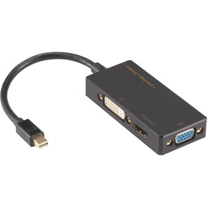 [LB-CD0014-S1/NEW] SIIG Mini DisplayPort to 4K HDMI/DVI/VGA 3-in-1 Adapter