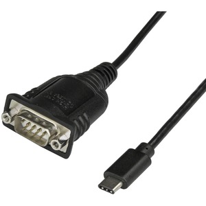 [ICUSB232C/NEW] StarTech.com UCB C to Serial Adapter - USB C to RS232 Cable - USB C to DB9 Cable Adapter - Windows / macOS / Linux Compatible