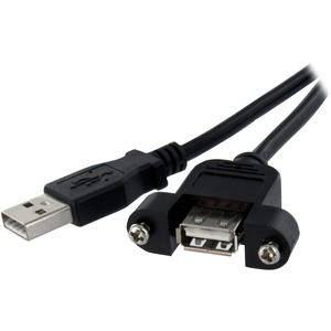 [USBPNLAFAM2/NEW] StarTech.com 2 ft Panel Mount USB Cable A to A - F/M