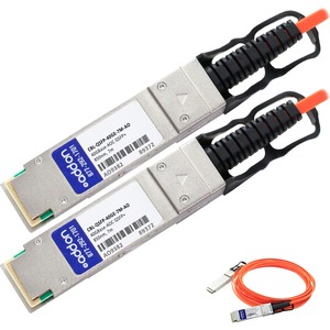 [CBL-QSFP-40GE-7M-AO/NEW] AddOn Dell Force10 Compatible TAA Compliant 40GBase-AOC QSFP+ to QSFP+ Direct Attach Cable (850nm, MMF, 7m)