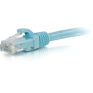 [00766/NEW] C2G 10ft Cat6a Snagless Unshielded (UTP) Network Patch Ethernet Cable-Aqua