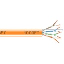 Black Box GigaTrue 550 CAT6, 550-MHz Solid Bulk Cable, 1000-ft. (304.8-m), PVC, Orange