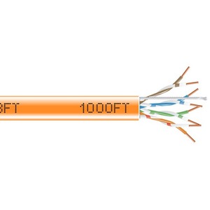 [EYN866A-PB-1000/NEW] Black Box GigaTrue 550 CAT6, 550-MHz Solid Bulk Cable, 1000-ft. (304.8-m), PVC, Orange