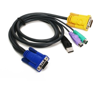 [G2L5302UP/NEW] IOGEAR PS/2-USB KVM Cable - 6ft