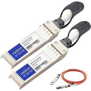 [ADD-SHPSCN-AOC2M/NEW] AddOn HP J9150A to Ciena 130-4901-900 Compatible TAA Compliant 10GBase-AOC SFP+ to SFP+ Direct Attach Cable (850nm, MMF, 2m)