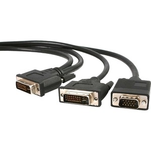 [DVIVGAYMM6/NEW] StarTech.com 6 ft DVI-I to DVI-D and HD15 VGA Video Splitter Cable - M/M