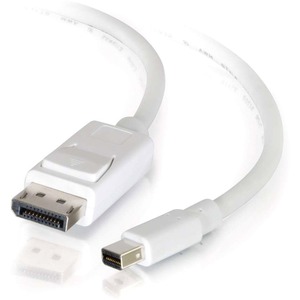 [54297/NEW] C2G 3ft Mini DisplayPort to DisplayPort Adapter Cable M/M - White