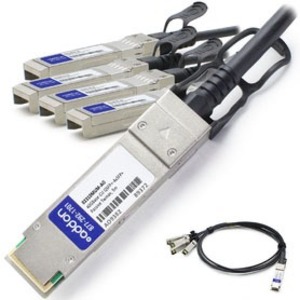 [02310MUM-AO/NEW] AddOn Huawei 02310MUM-AO Compatible TAA Compliant 40GBase-CU QSFP+ to 4xSFP+ Direct Attach Cable (Passive Twinax, 5m)