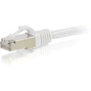 C2G-10ft Cat6 Snagless Shielded (STP) Network Patch Cable - White