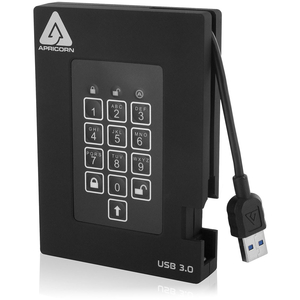 [A25-3PL256-500F/NEW] Apricorn Aegis Padlock A25-3PL256-500F 500 GB External Hard Drive - Portable