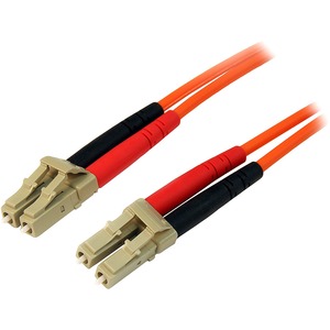 [50FIBLCLC2/NEW] StarTech.com 2m Fiber Optic Cable - Multimode Duplex 50/125 - LSZH - LC/LC - OM2 - LC to LC Fiber Patch Cable