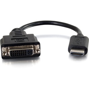 [41352/NEW] C2G 8in HDMI to DVI Adapter Converter Dongle - M/F Black