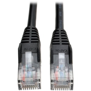 [N001-015-BK/NEW] Tripp Lite 15ft Cat5e / Cat5 Snagless Molded Patch Cable RJ45 M/M Black 15'