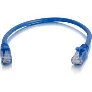 [00974/NEW] C2G 6in Cat6a Snagless Unshielded (UTP) Network Patch Ethernet Cable-Blue