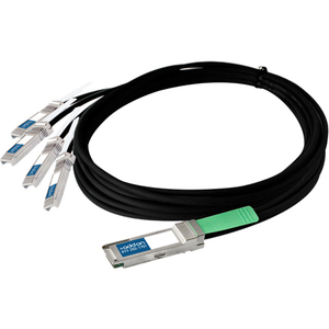 [QSFP-4SFP10G-CU1M-AO/NEW] AddOn Cisco QSFP-4SFP10G-CU1M Compatible TAA Compliant 40GBase-CU QSFP+ to 4xSFP+ Direct Attach Cable (Passive Twinax, 1m)