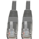 Tripp Lite Cat6 Cat5e Gigabit Molded Patch Cable RJ45 M/M 550MHz Gray 1ft 1'