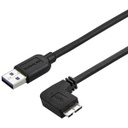 StarTech.com 2m 6 ft Slim Micro USB 3.0 Cable - M/M - USB 3.0 A to Right-Angle Micro USB - USB 3.1 Gen 1 (5 Gbps)