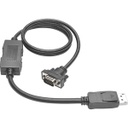 Tripp Lite 3ft DisplayPort to VGA Adapter Active Converter Cable Latches DP to HD15 DPort 1.2 M/M