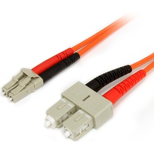 [FIBLCSC3/NEW] StarTech.com 3m Fiber Optic Cable - Multimode Duplex 62.5/125 - LSZH - LC/SC - OM1 - LC to SC Fiber Patch Cable