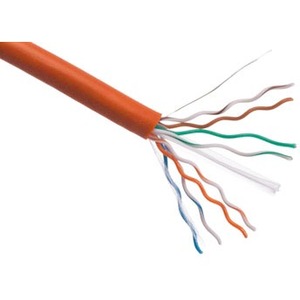 [C6BCS-O1000-AX/NEW] Axiom CAT6 23AWG 4-Pair Solid Conductor 550MHz Bulk Cable Spool 1000FT (Orange)