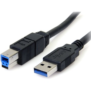 [USB3SAB10BK/NEW] StarTech.com 10 ft Black SuperSpeed USB 3.0 Cable A to B - M/M