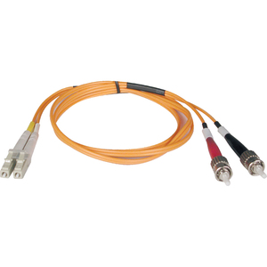 [N518-03M/NEW] Tripp Lite 3M Duplex Multimode 50/125 Fiber Optic Patch Cable LC/ST 10' 10ft 3 Meter